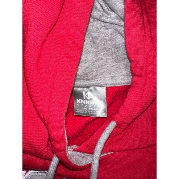 Ohio State Buckeyes Red Hoodie Sweatshirt Men’s L Stitched Embroidered NCAA - Picture 2 of 4